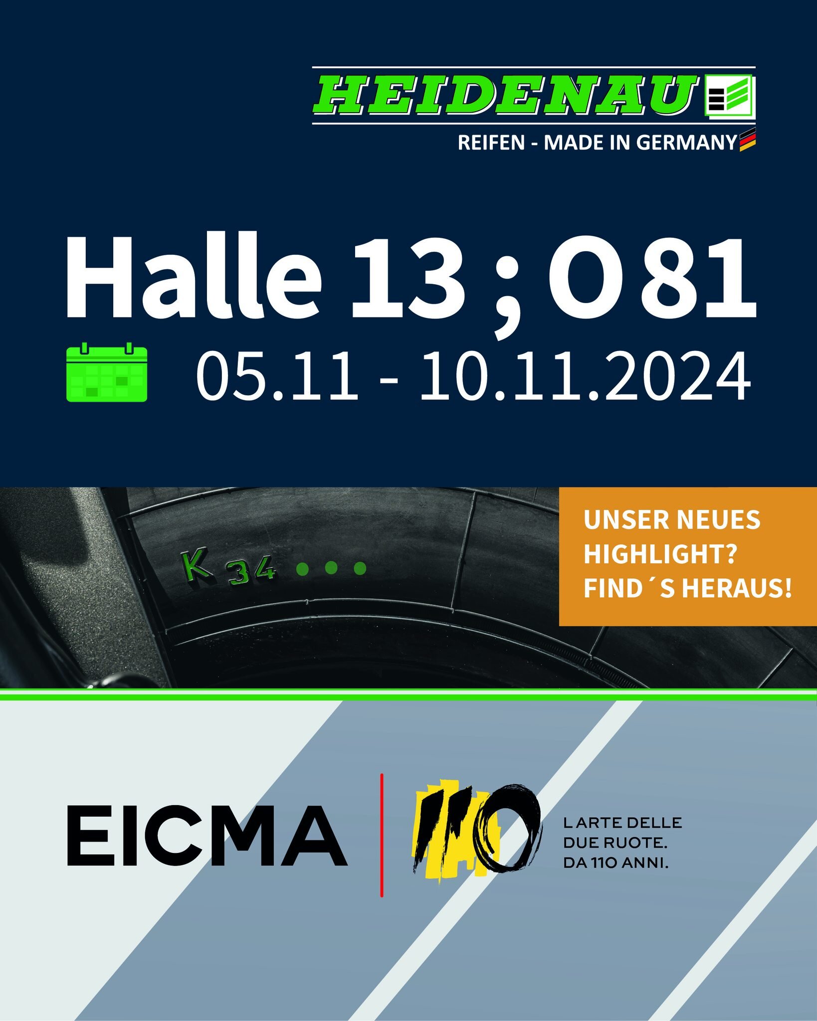 🇩🇪 Wir sind schon dabei zu packen! Die EICMA 2024 steht vor der Tür und wir sind in den letzten Vorbereitungen. Dieses...